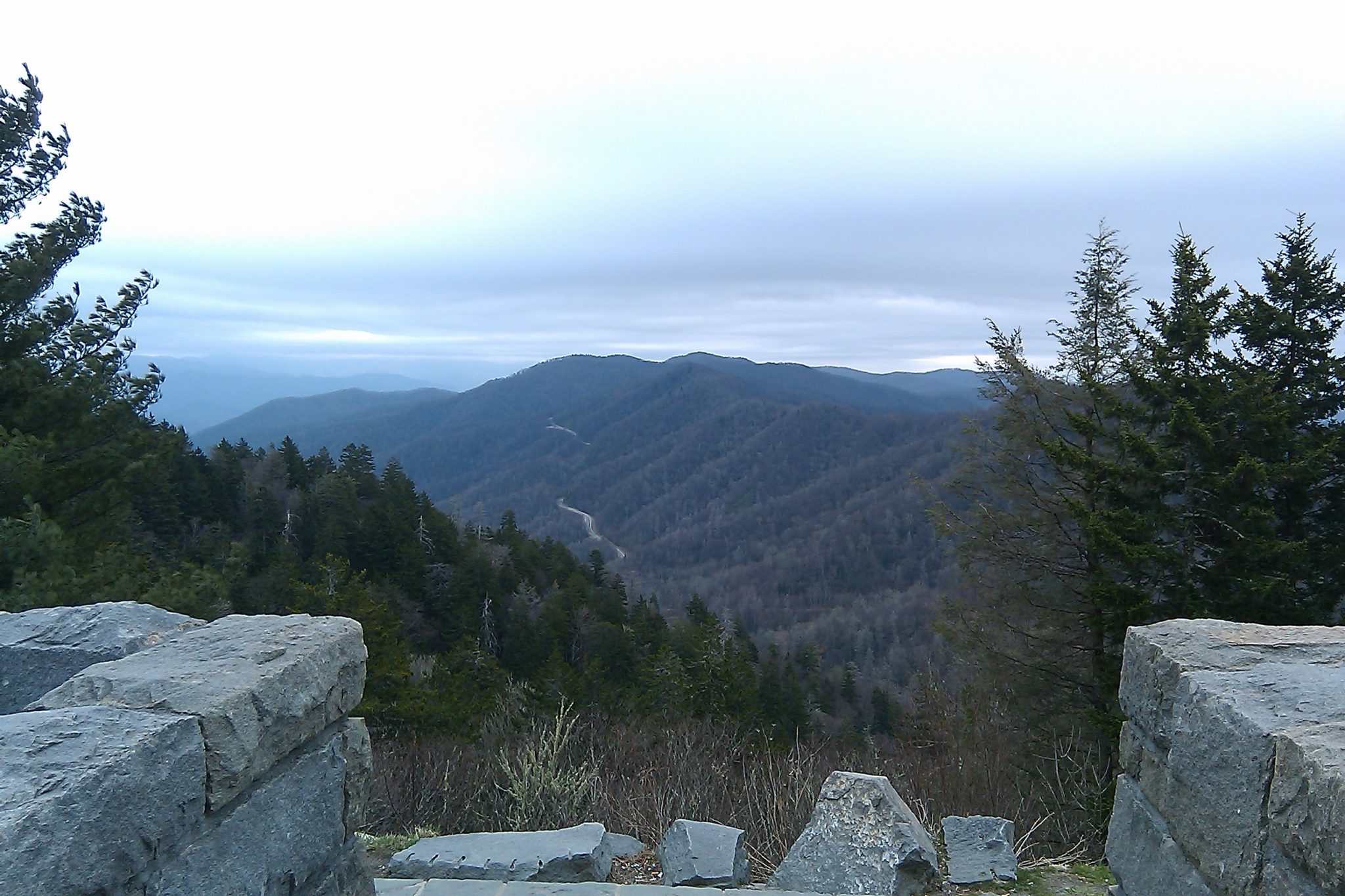 View from Clingman's Dome at Great Smoky Mountains National Park