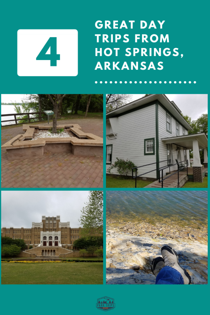 Explore these day trip ideas when you visit Hot Springs, Arkansas. All of these trips are within a days visit from Hot Springs National Park, and offer opportunities to relax, to explore and to learn. Trips include Arkansas Post National Memorial, President William Jefferson Clinton Birthplace National Historic Site, Little Rock Central High School National Historic Site, and the Arkansas State Parks. #FindYourPark #ParkTripsAndMore #Travel #NationalParks #Arkansas