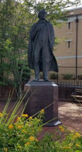 Statue of Andrew Johnson on display in downtown Greeneville, TN. #FindYourPark #Presidents #ParkTripsAndMore #AndrewJohnson
