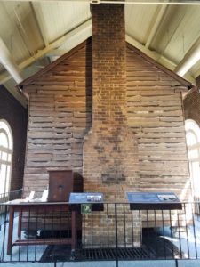 A shelter was built around Andrew Johnson's Tailor Shop to protect and preserve it! #FindYourPark #ParkTripsAndMore #AndrewJohnson