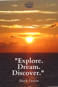 Explore. Dream. Discover. Travel often. Travel for life.
