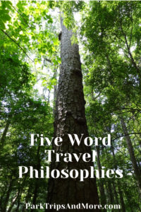Five Word Travel Philosophy