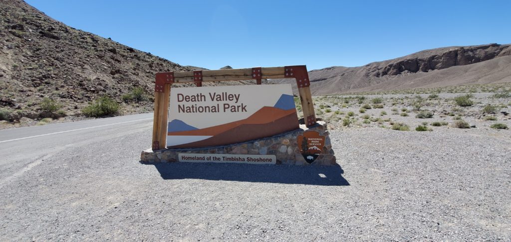 Death Valley National Park Sign
