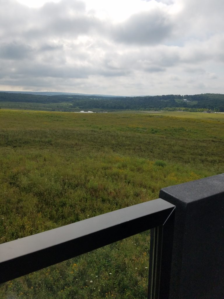 A view from the overlook at Flight 93 National Memorial.
