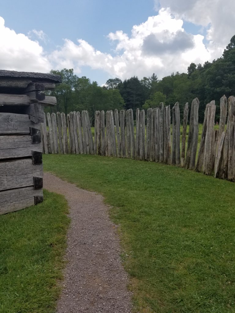 Tight quarters at Fort Necessity National Battlefield, the site of George Washington's first battle.