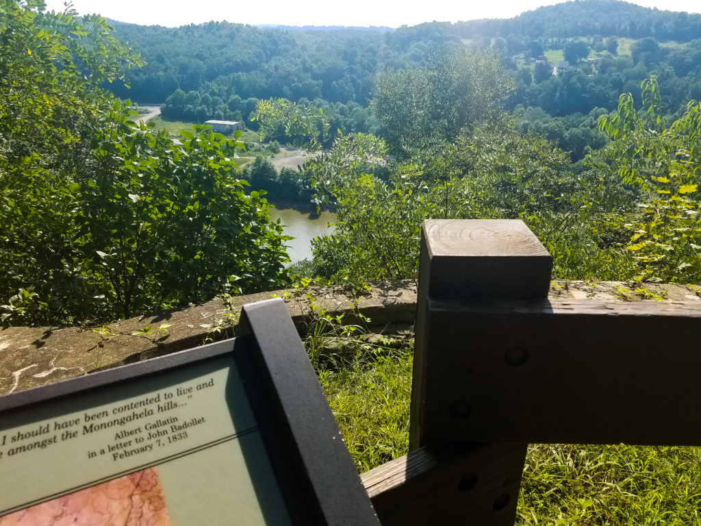 Overlooking the Monongahela River at Friendship Hill in Western Pennsylvania.
