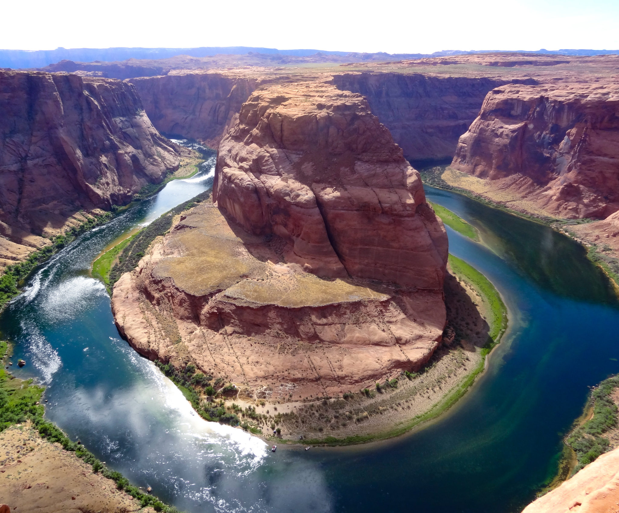 The iconic view of Horseshoe Bend looks even more amazing in person. The thing that isn't pictured, however, is all of the crazy people hanging off of a cliff for an Instagram shot. Super scary!