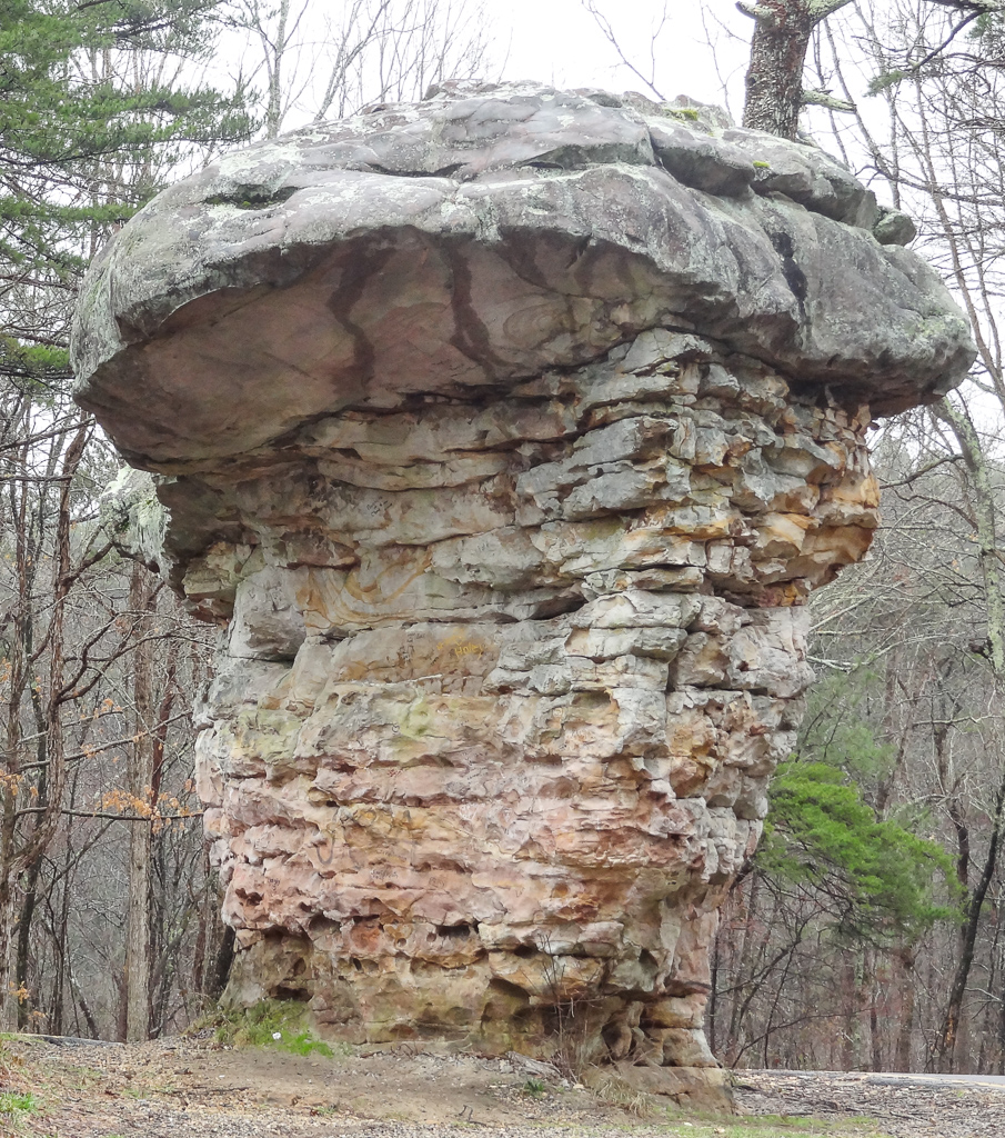mushroom shaped rock formation