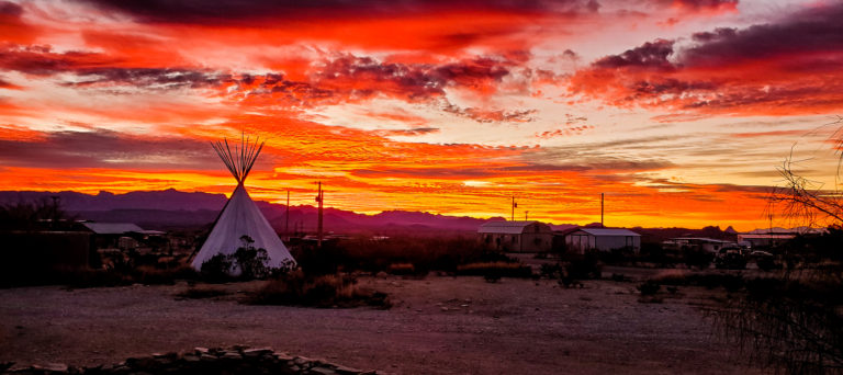 Sunset in Terlingua Texas