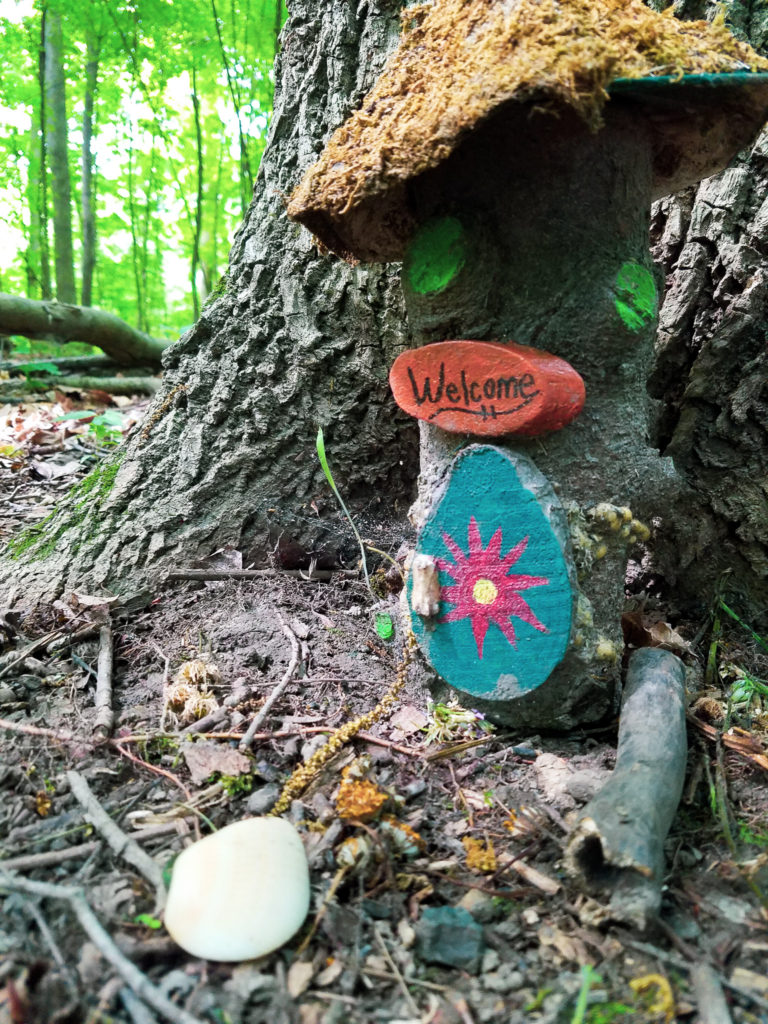Fairy home welcomes visitors along Fairy Trail in Infirmary Mound Park