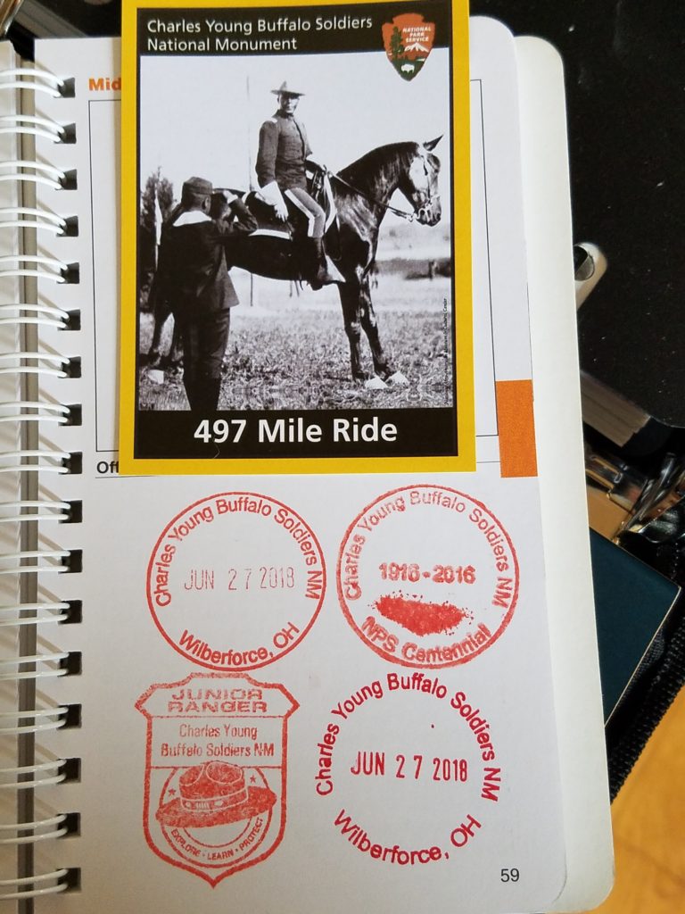 Charles Young Buffalo Soldiers National Monument Passport Stamps