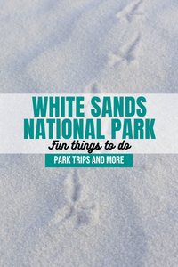 White Sands National Park - Fun things to do in one day pin for pinterest