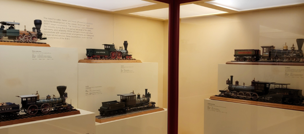 Displays at the B&O Railroad Museum trace the evolution of engines and explain how they were powered through the meticulous models in the museum.