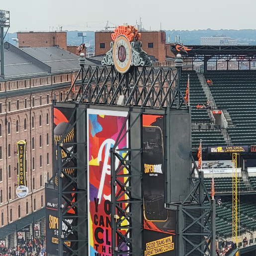 Camden Yard on Baltimore Orioles game day - a must do in the Baltimore Inner Harbor area!